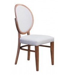 Regents Dining Chair Walnut & Light Gray (100982) - Zuo Modern