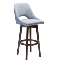  Ashmore Bar Chair Charcoal Gray (101010) - Zuo Modern