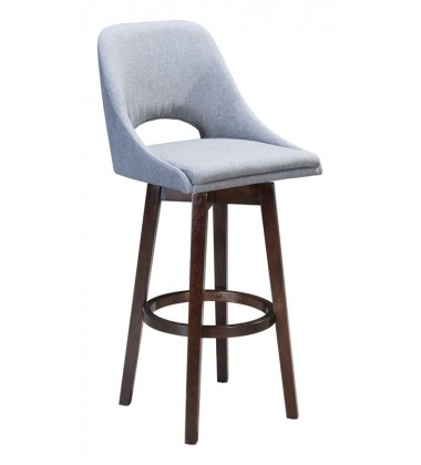  Ashmore Bar Chair Charcoal Gray (101010) - Zuo Modern