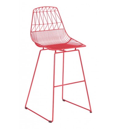  Brody Bar Chair Red (101025) - Zuo Modern