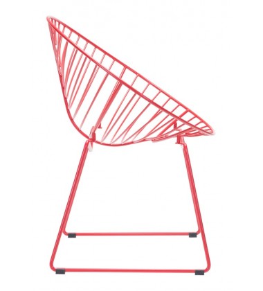 Hyde Outdoor Lounge Chair Red (101028) - Zuo Modern  Hyde Outdoor Lounge Chair Red (101028) - Zuo Modern