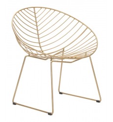  Hyde Outdoor Lounge Chair Gold (101029) - Zuo Modern