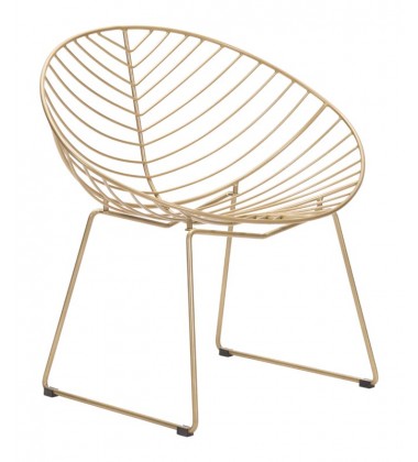 Hyde Outdoor Lounge Chair Gold (101029) - Zuo Modern  Hyde Outdoor Lounge Chair Gold (101029) - Zuo Modern