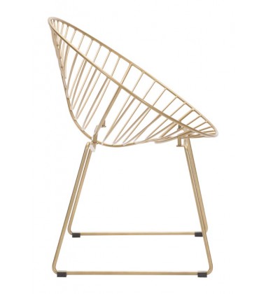 Hyde Outdoor Lounge Chair Gold (101029) - Zuo Modern  Hyde Outdoor Lounge Chair Gold (101029) - Zuo Modern