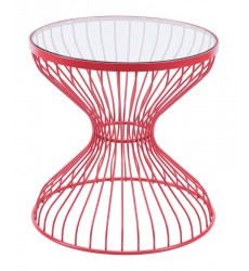  Rose Side Table Red (101034) - Zuo Modern