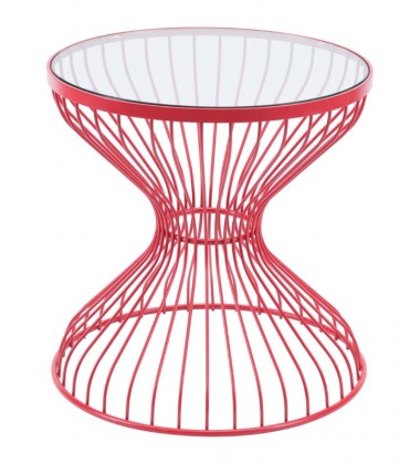 Rose Side Table Red (101034) - Zuo Modern