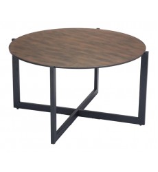  Hastings Coffee Table Rust & Matt Black (101073) - Zuo Modern