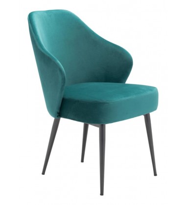  Savon Dining Chair Green Velvet (101075) - Zuo Modern