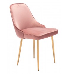  Merritt Dining Chair Pink Velvet  (101080) - Zuo Modern
