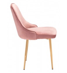  Merritt Dining Chair Pink Velvet  (101080) - Zuo Modern