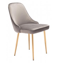  Merritt Dining Chair Gray Velvet  (101081) - Zuo Modern