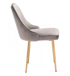 Merritt Dining Chair Gray Velvet  (101081) - Zuo Modern