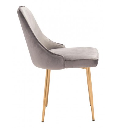  Merritt Dining Chair Gray Velvet  (101081) - Zuo Modern