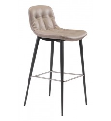  Tangiers Bar Chair Taupe (101086) - Zuo Modern