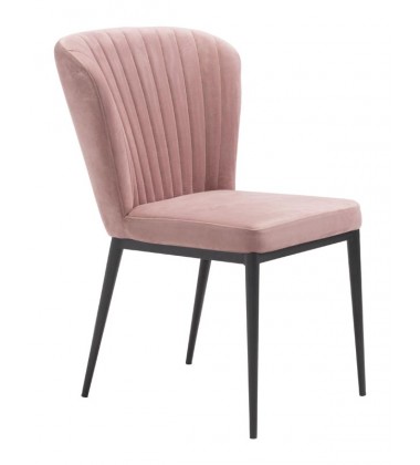  Tolivere Dining Chair Pink Velvet (101101) - Zuo Modern
