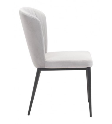  Tolivere Dining Chair Gray Velvet (101103) - Zuo Modern