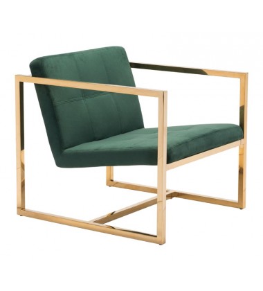  Alt Arm Chair Green Velvet (101108) - Zuo Modern