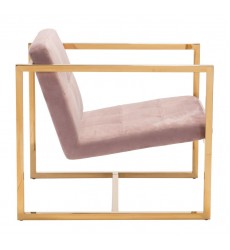  Alt Arm Chair Pink Velvet (101109) - Zuo Modern