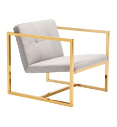  Alt Arm Chair Gray Velvet (101111) - Zuo Modern