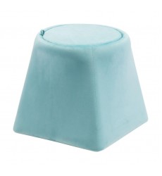  Botanical Ottoman  Light Blue Velvet (101116) - Zuo Modern