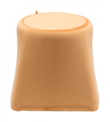  Botanical Ottoman  Brown Velvet (101118) - Zuo Modern