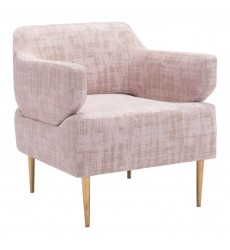 Oasis Arm Chair Pink Velvet  (101138) - Zuo Modern  Oasis Arm Chair Pink Velvet  (101138) - Zuo Modern
