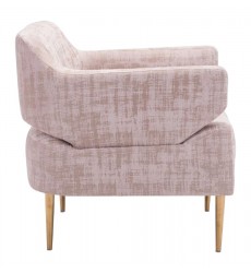 Oasis Arm Chair Pink Velvet  (101138) - Zuo Modern  Oasis Arm Chair Pink Velvet  (101138) - Zuo Modern