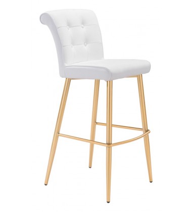  Niles Bar Chair White (101145) - Zuo Modern