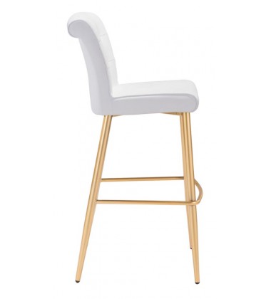  Niles Bar Chair White (101145) - Zuo Modern
