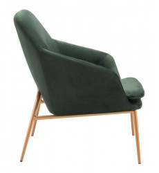 Debonair Arm Chair Green Velvet  (101149) - Zuo Modern