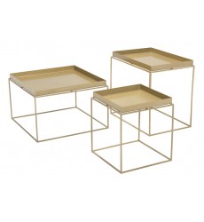 Gaia Nesting Table Gold (101166) - Zuo Modern