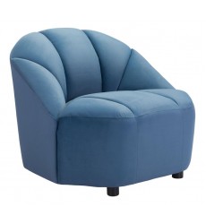  Paramount Chair Dark Blue Velvet  (101216) - Zuo Modern