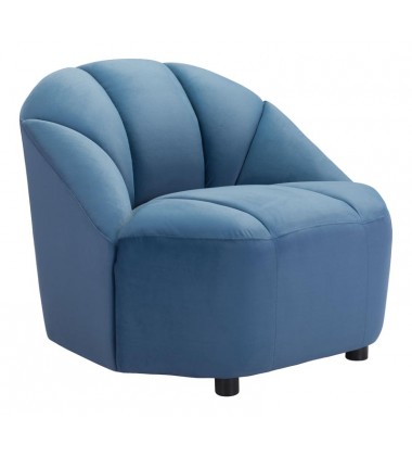  Paramount Chair Dark Blue Velvet  (101216) - Zuo Modern