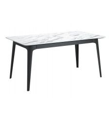  Caden Dining Table Stone & Black (101257) - Zuo Modern
