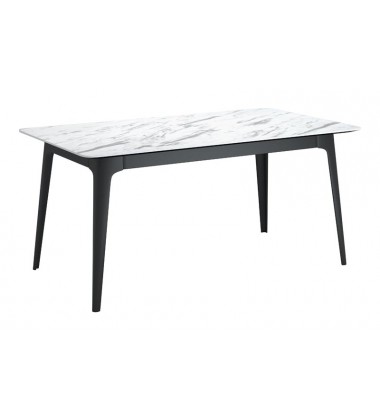  Caden Dining Table Stone & Black (101257) - Zuo Modern