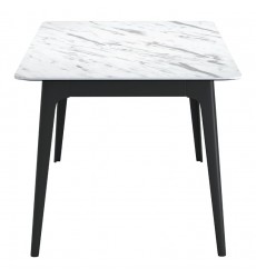  Caden Dining Table Stone & Black (101257) - Zuo Modern