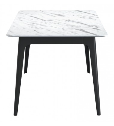  Caden Dining Table Stone & Black (101257) - Zuo Modern