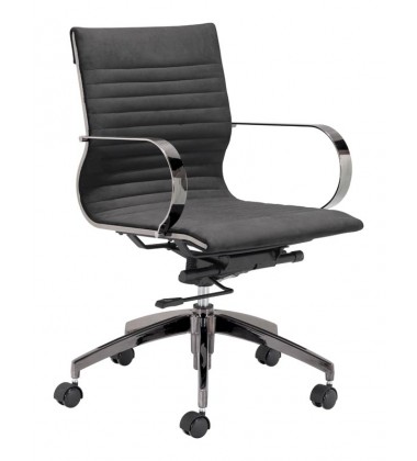  Kano Office Chair Gray Velvet (101268) - Zuo Modern