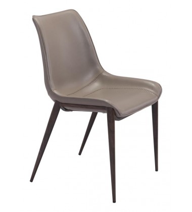  Magnus Dining Chair Gray & Walnut (101272) - Zuo Modern