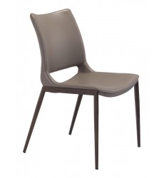  Ace Dining Chair Gray & Walnut (101282) - Zuo Modern