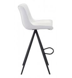  Aki Bar Chair White & Black (101287) - Zuo Modern