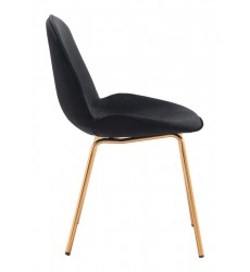  Siena Dining Chair Black Velvet (101290) - Zuo Modern
