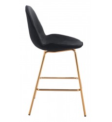  Siena Counter Chair Black Velvet (101292) - Zuo Modern