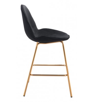  Siena Counter Chair Black Velvet (101292) - Zuo Modern