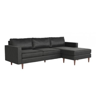  Kace Sectional Charcoal Velvet (101324) - Zuo Modern