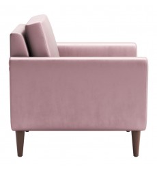  Mirabelle Arm Chair  Pink Velvet (101335) - Zuo Modern