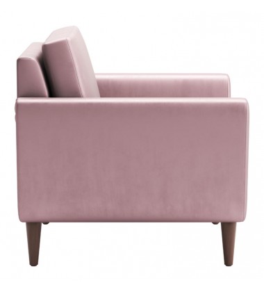  Mirabelle Arm Chair  Pink Velvet (101335) - Zuo Modern