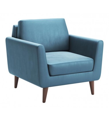 Mirabelle Arm Chair Teal Velvet (101336) - Zuo Modern