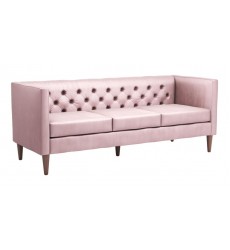  Grant Sofa Pink Velvet (101340) - Zuo Modern