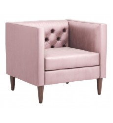  Grant Arm Chair Pink Velvet (101342) - Zuo Modern